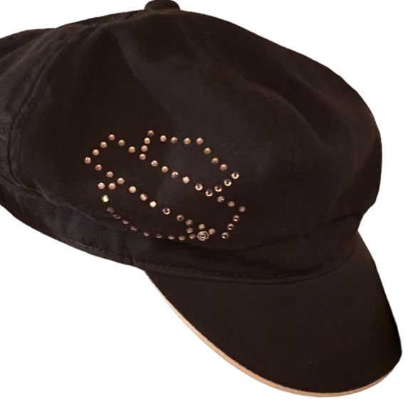 HARLEY DAVIDSON VINTAGE BASEBALL HAT CAP W FAMOUS LOGO PINK CRYSTALS ⭐️⭐️⭐️⭐️⭐️ - Picture 9 of 13